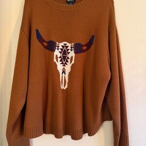 Wrangler Retro Brown Knit Sweater